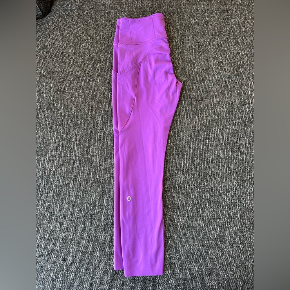 lululemon athletica fast and free high-rise crop 23” leggings with pockets